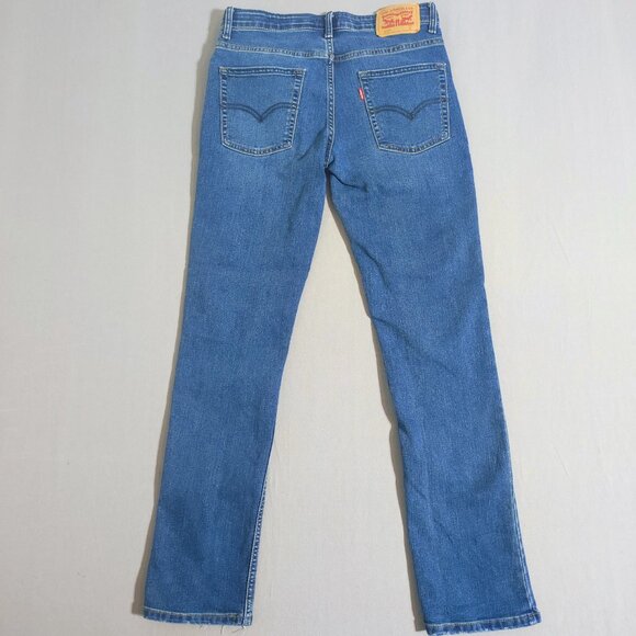 Levi's 511 jeans men's youth size 16 (W29XL30) denim blue colour slim fit jeans - Picture 3 of 15